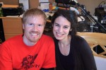 Chris & Adena in the studio